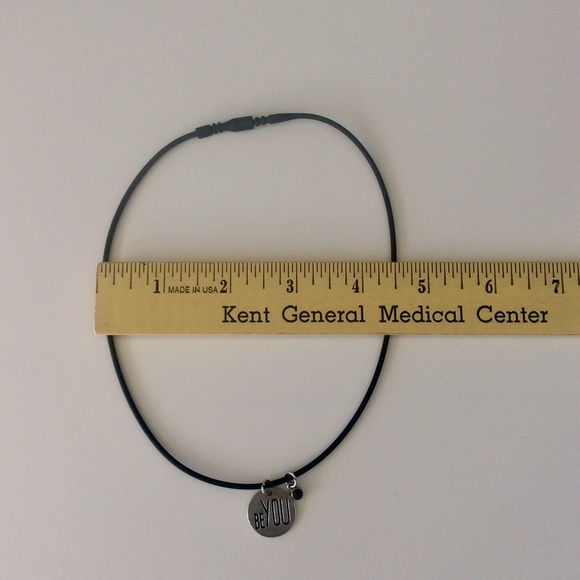 ❤️ “BE YOU” Pendant on a stretchy black cord - Picture 5 of 6